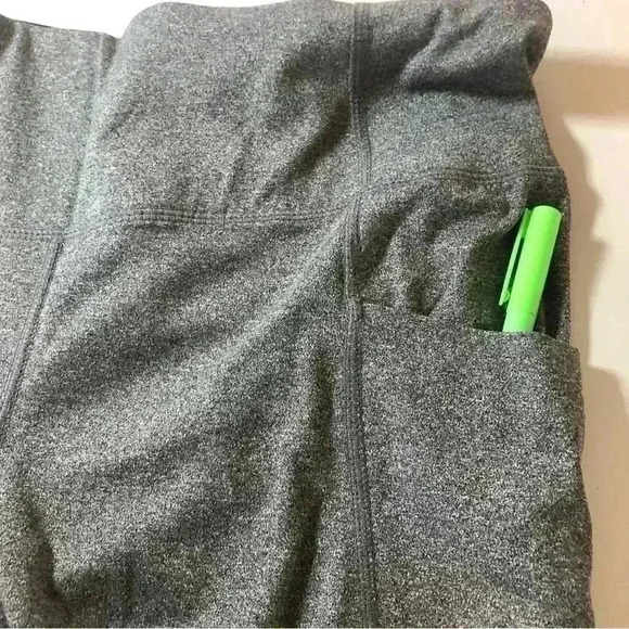 Members Mark High Rise Ankle Leggings Moisture Wicking Material Gray Size XL - Picture 7 of 10